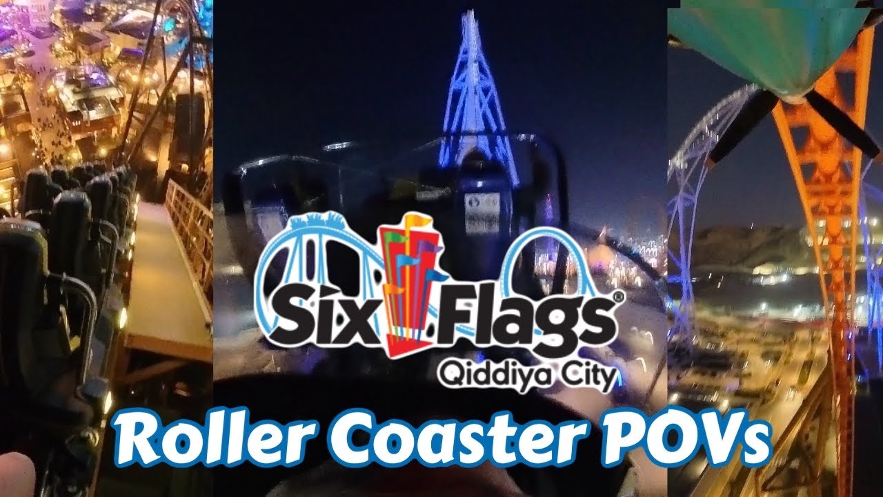 Six Flags Qiddiya City Roller Coaster POVs