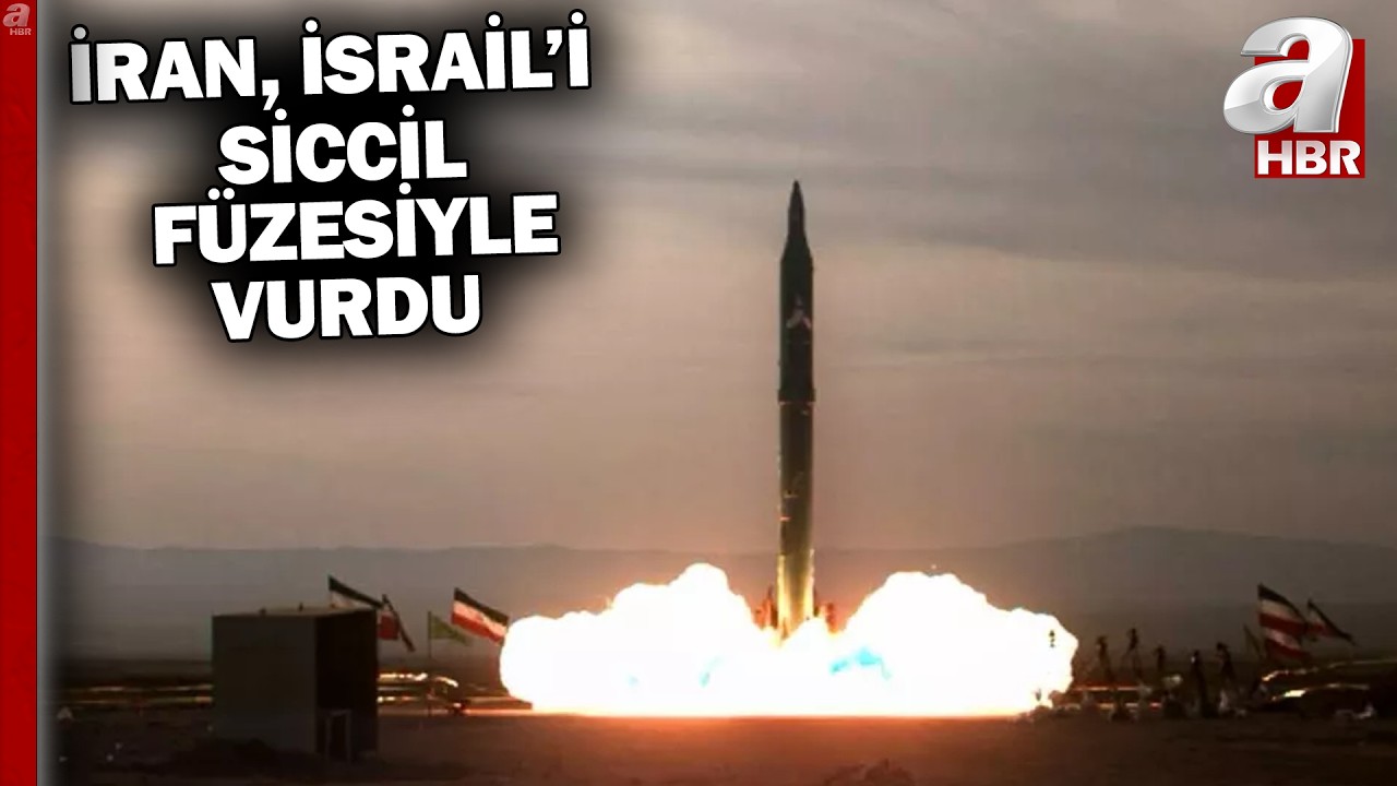 İran'dan İsrail'in merkezini Siccil füzesiyle vurdu! | A Haber