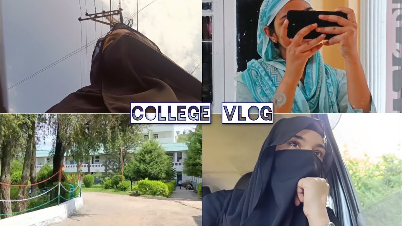 My first college vlog  day-1✨#vlog#collegelife#vlogger#firstvlog#niqab#hijabi#youtube#viral 