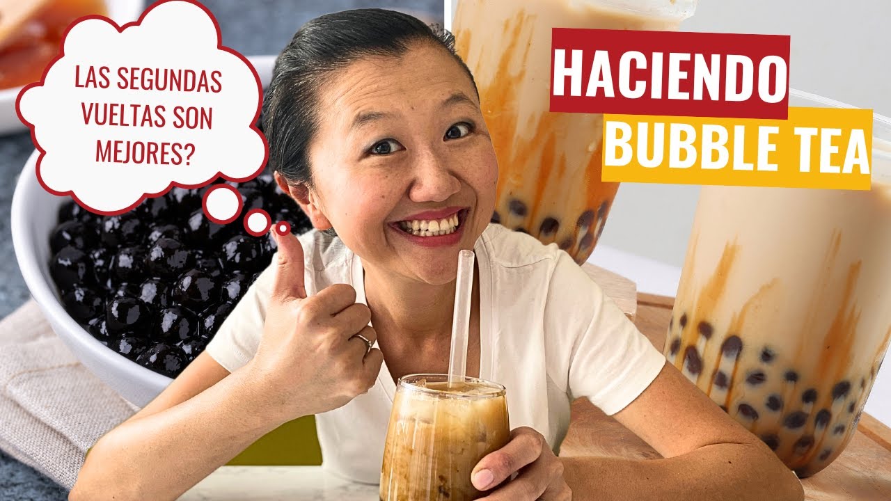 Como hacer bubble tea (Boba Tea)? | Bubble tea recipe | La mejor receta de te de boba | Karina Gao