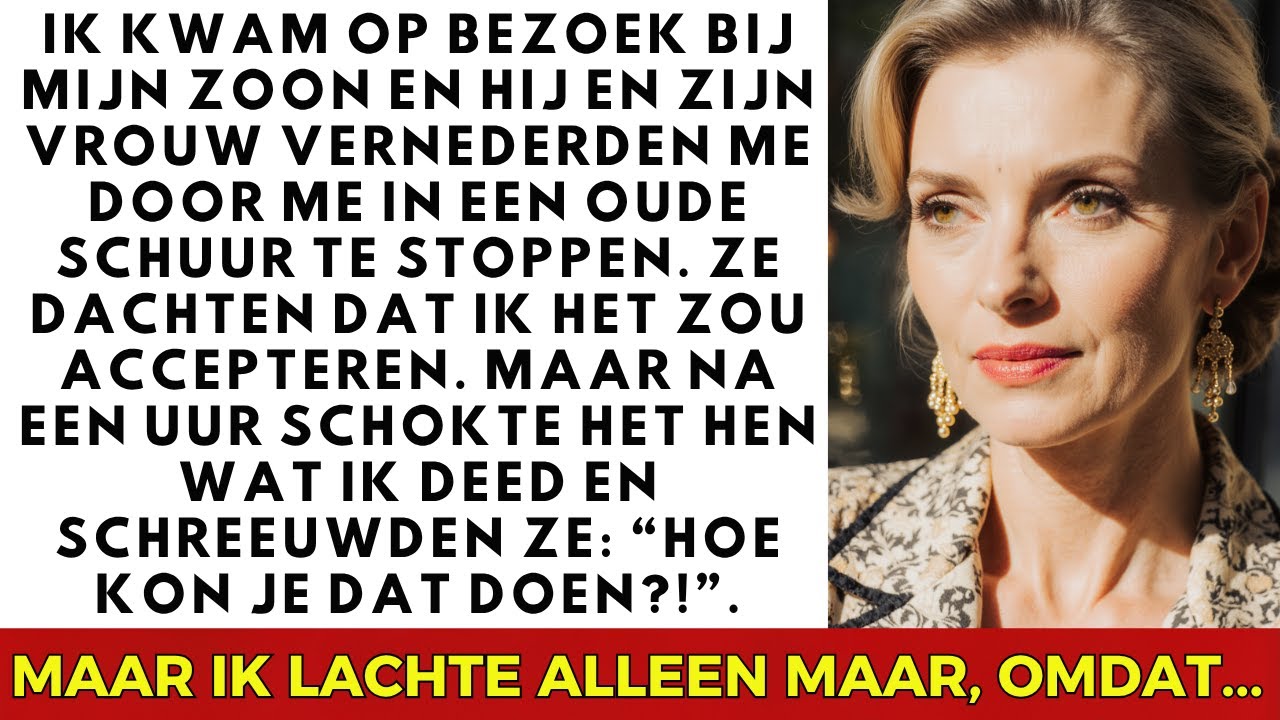 Ik ging op bezoek bij mijn zoon, maar hij en zijn vrouw stopten me in een oude schuur… VERHALEN