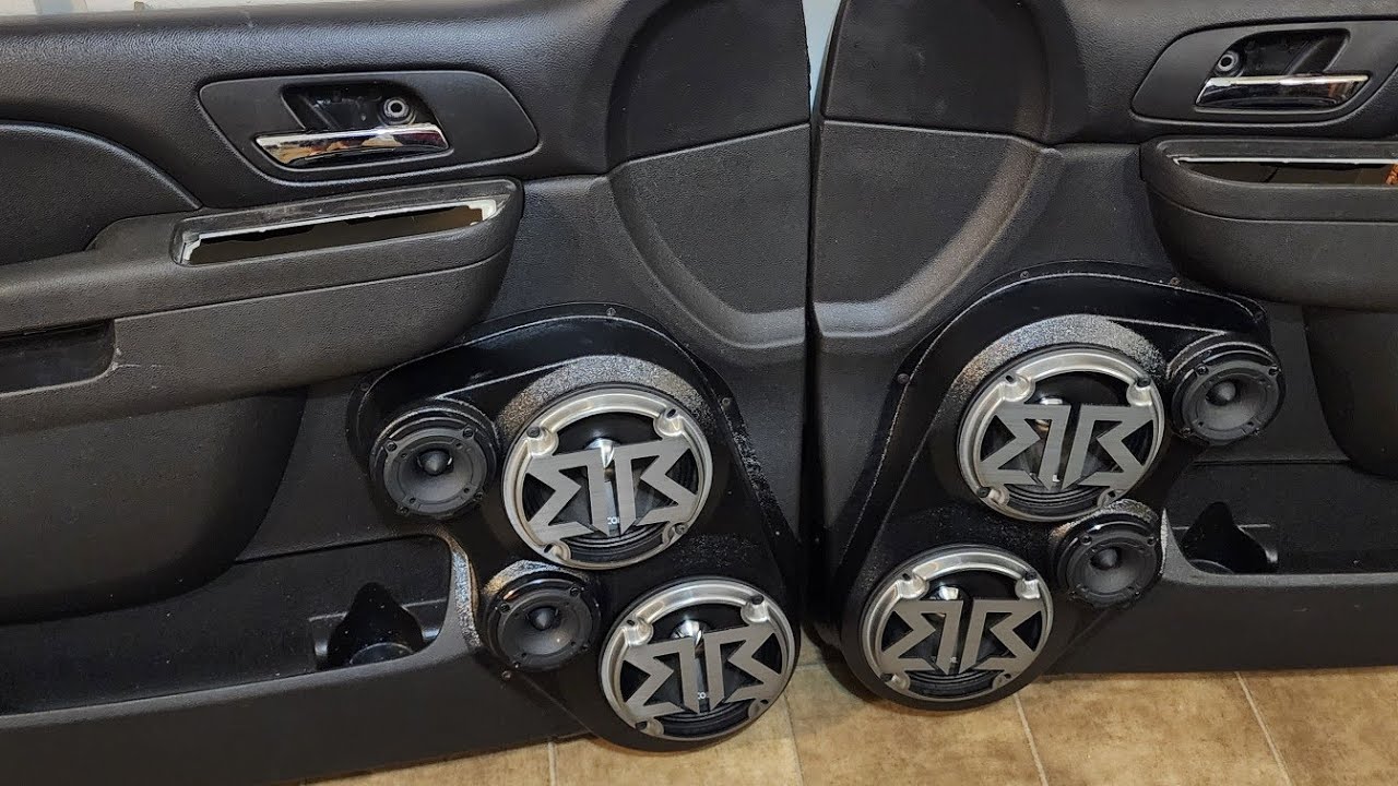 CustomSpeakerPods.com Установка динамиков в двери моего Tahoe 2010 года