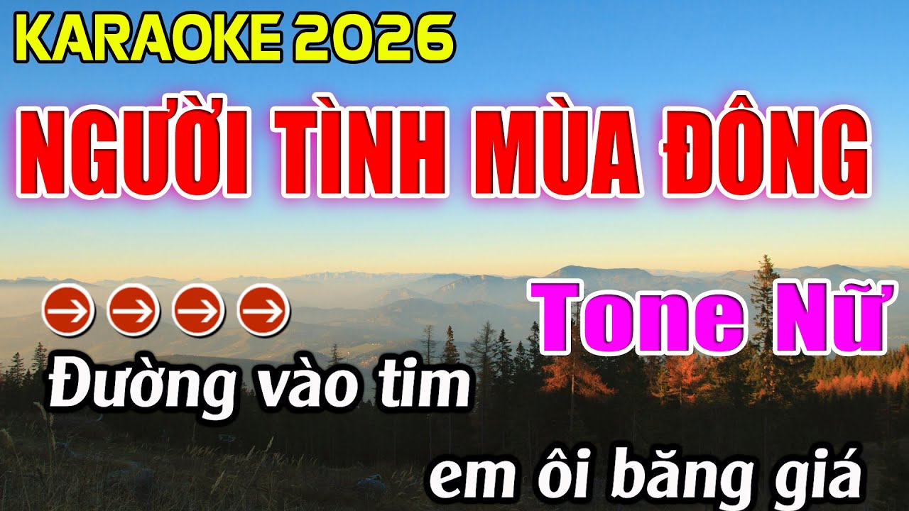 Người Tình Mùa Đông Karaoke Tone Nữ Karaoke Hoàng Giang 62