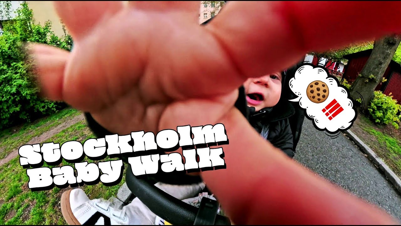 Baby Walk POV Stockholm Walking Tour 4K (with Dog) - S&ouml;dermalm