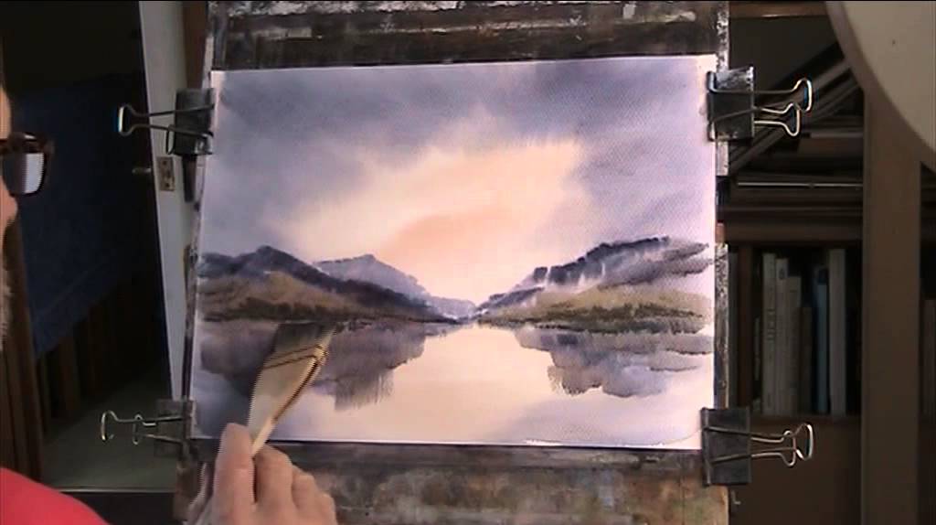 The hake brush in a lakeland scene