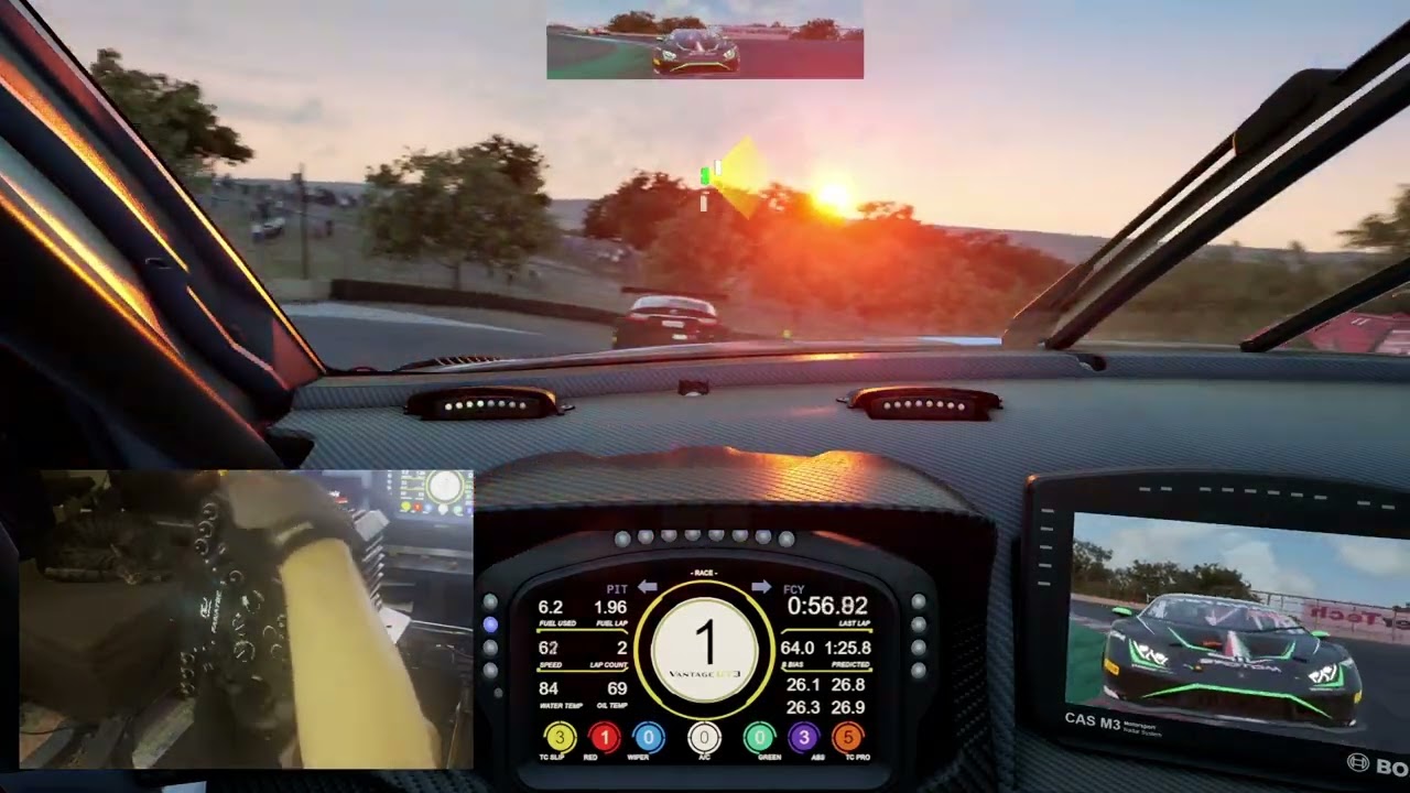 ACC quick race at Laguna Seca (with Aston Martin V8 Vantage GT3)
