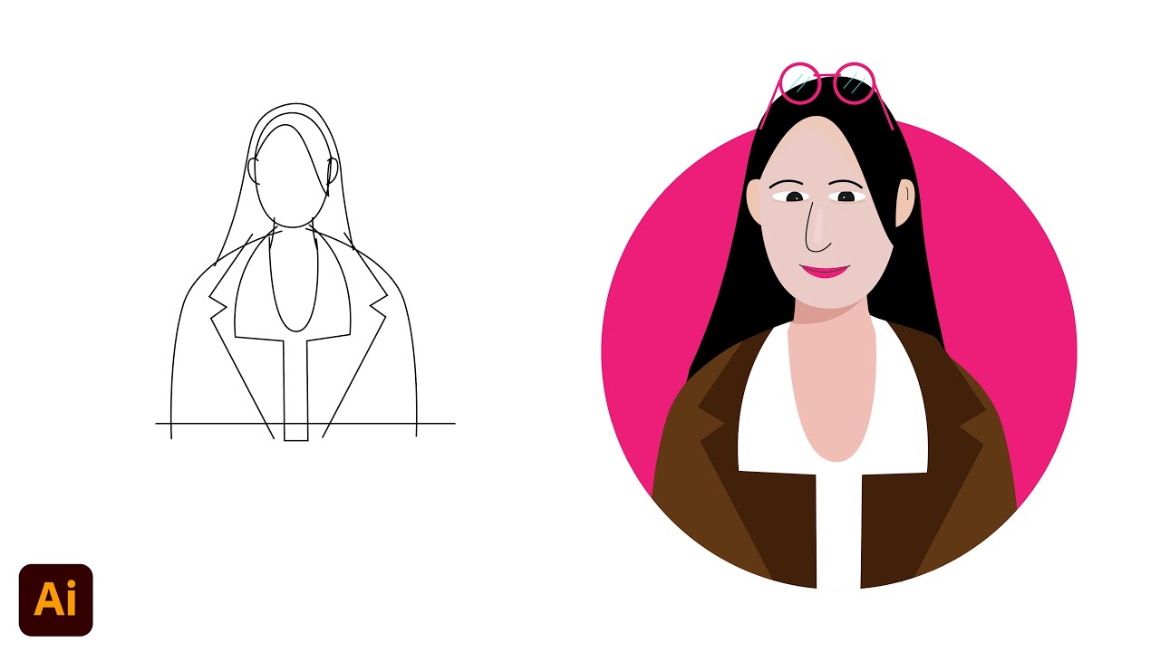 Flat Vector Character Design: Beginner Tips in Adobe Illustrator 🎨✨