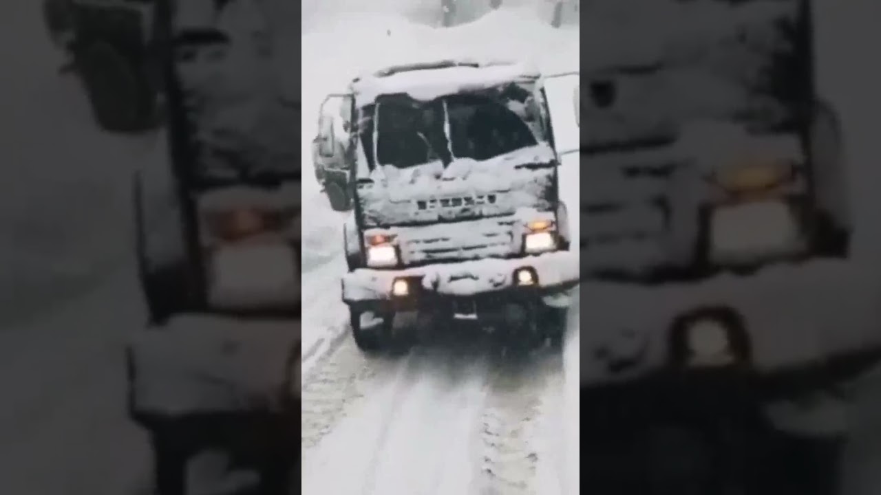 Indian Army truck in Leh Ladakh on duty #shorts
