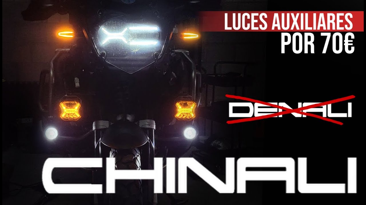 Luces Aliexpress + Hex ezCAN en BMW R1250 GSA - ¿Vale la pena?