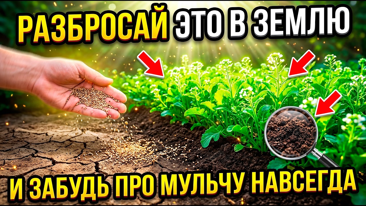 СЕКРЕТ ОГОРОДА: ЗЕМЛЯ САМА ДЕРЖИТ ВЛАГУ?