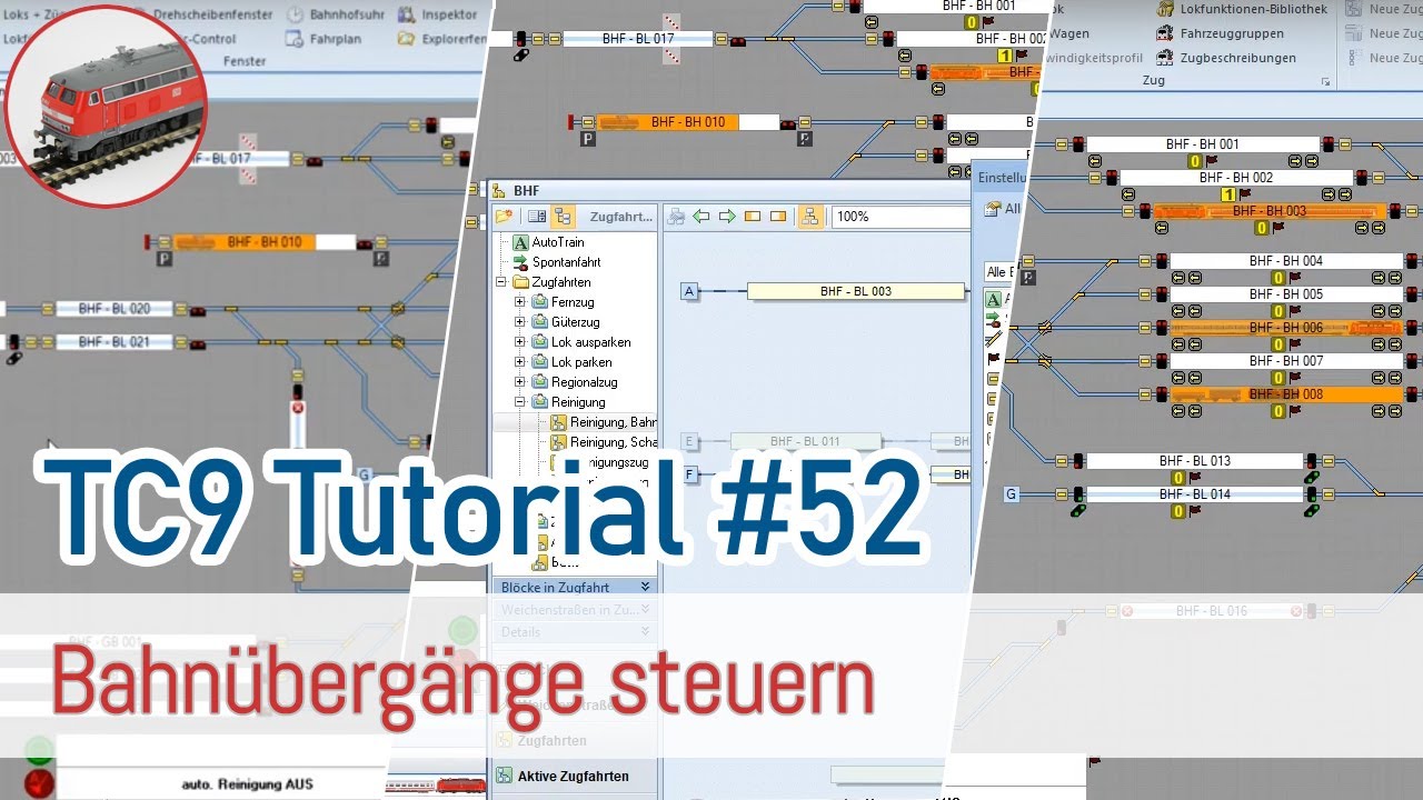 TrainController 9, Tutorial #52 - Bahnübergänge steuern (incl. mehrgleisige)