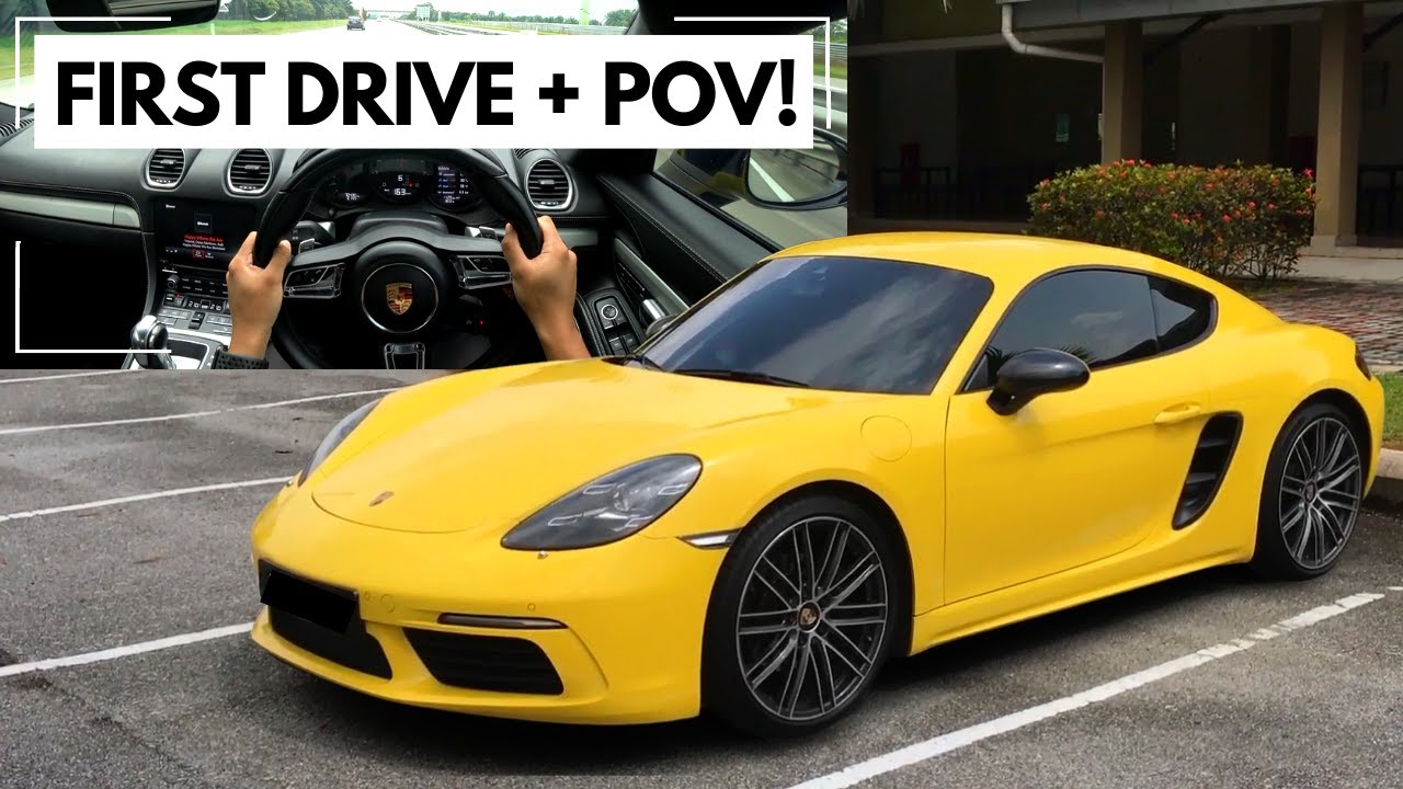 First drive in a Porsche Cayman! | A First Person Vlog