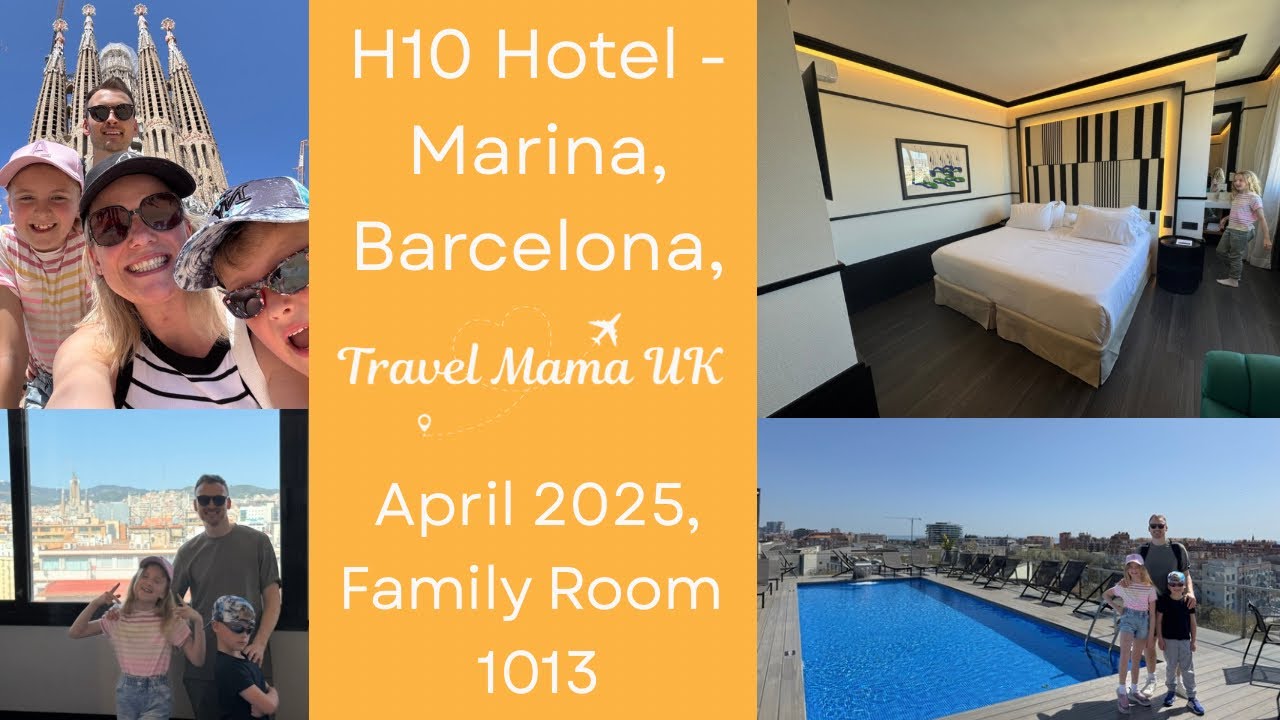 H10 Hotel Marina Barcelona, review of a family room #barcelona #hotelreview #familyroom