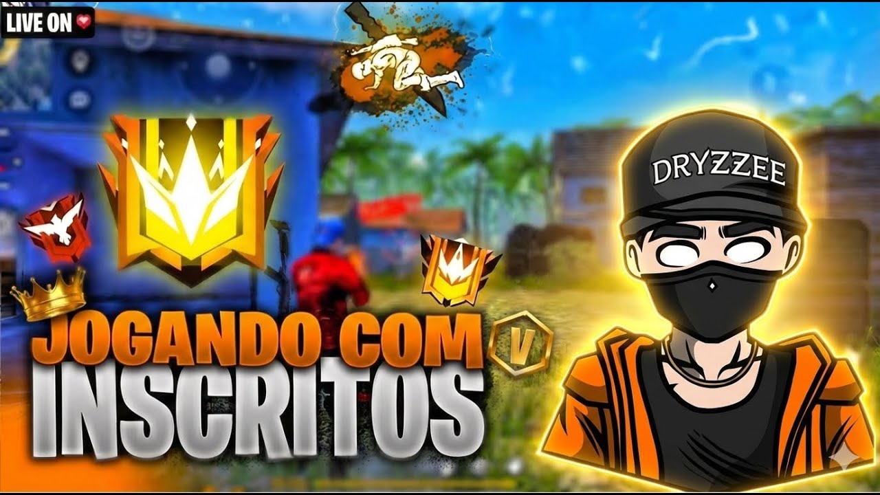 🔥FREE FIRE AO VIVO 🔥 JOGANDO RANQUEADA 🔥 JOGANDO COM INSCRITOS 🔥