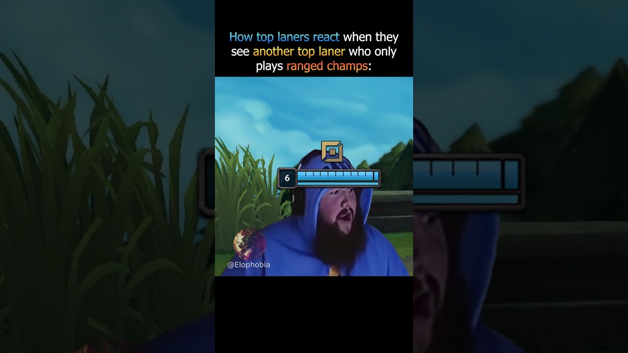Ranged Champs In Top Lane #leagueoflegendsmemes #gaming #leagueoflegends