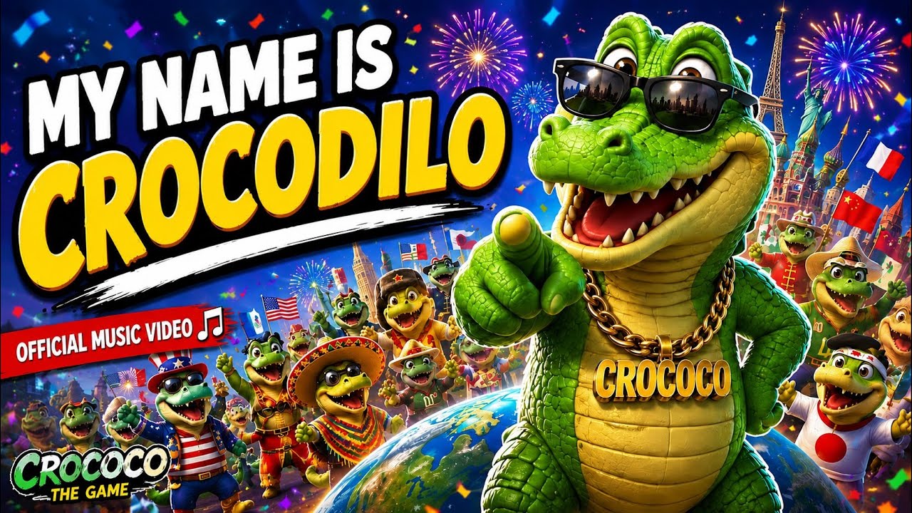 My Name Is Crocodilo - (Official Music Video) | CROCOCO GAME