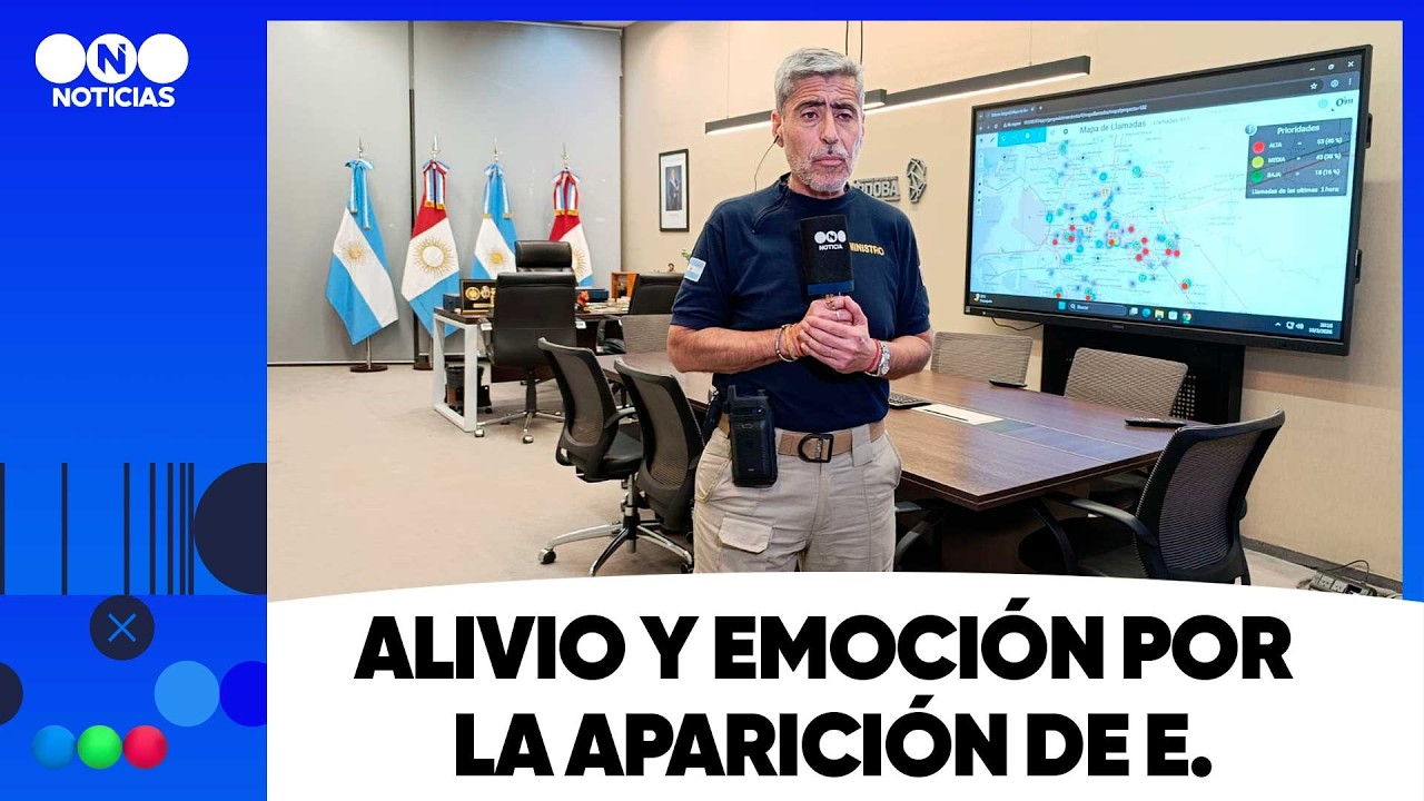Alivio y emoción por la aparición de E.