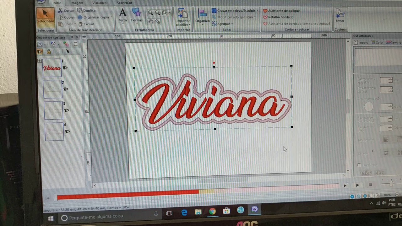 Como colocar contorno nome PE - DESIGN 10