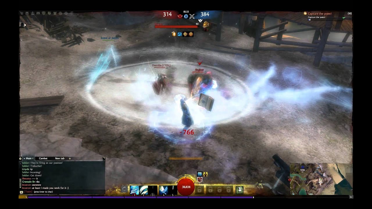 GW2 BWE2 Area Control Guardian using Staff, Scepter, and Shield