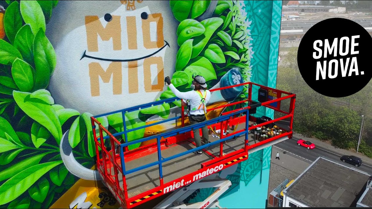 I painted this huge MURAL alone.