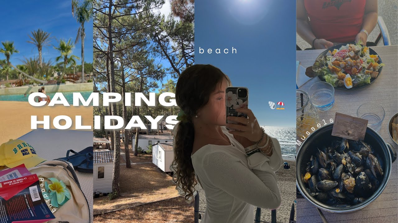 UNE SEMAINE AU CAMPING 🐚⛱️( plage, aquapark, lecture..)