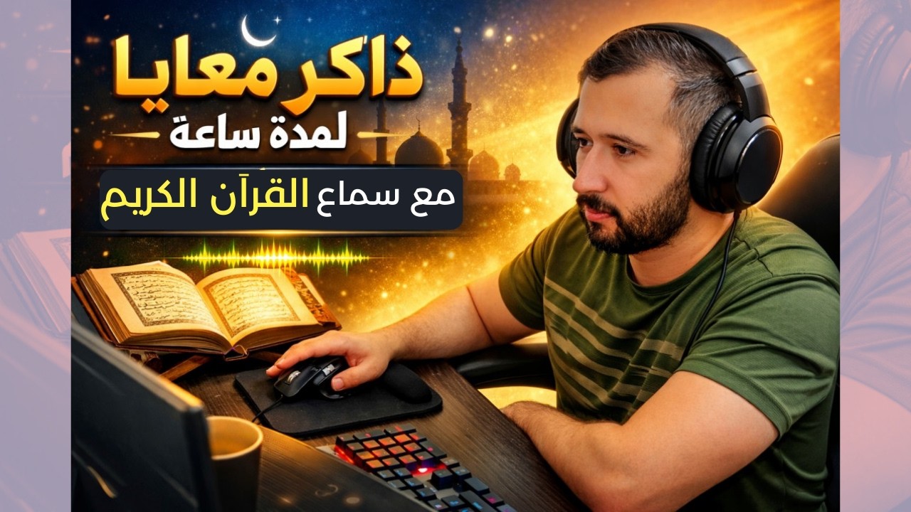 ذاكر معايا لمده ساعة - قران كريم تلاوة للشيخ هيثم الدخين