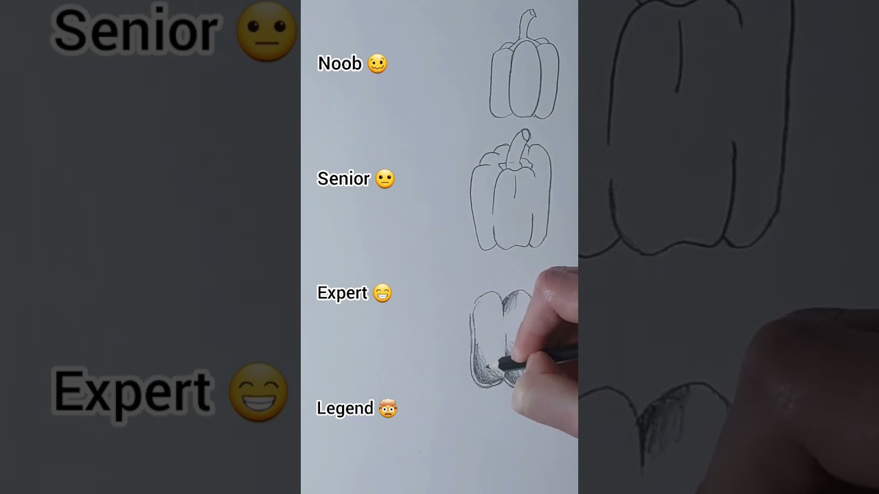 Drawing a bell pepper🫑