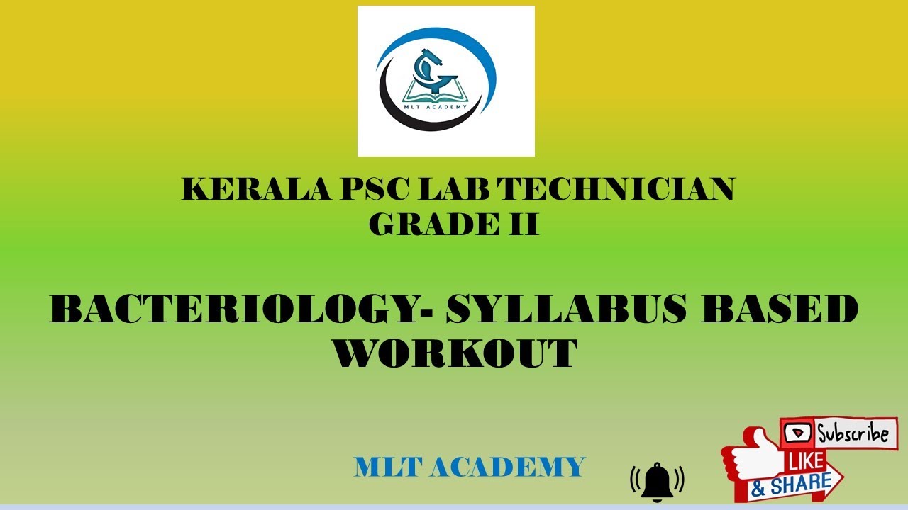 BACTERIOLOGY| MODEL QUESTIONS WORKOUT| KPSC LAB TECHNICIAN EXAM|