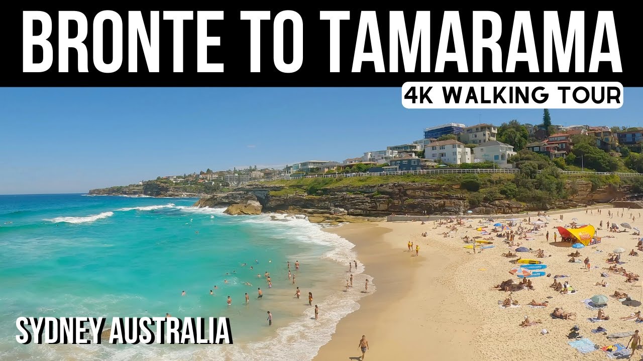 4K 🏖️ Bronte to Tamarama Beach Walking Tour 🇦🇺 Sydney Australia