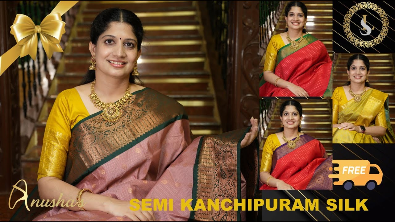 SEMI KANCHIPURAM SILK | Premium Silk Sarees | Silverlines