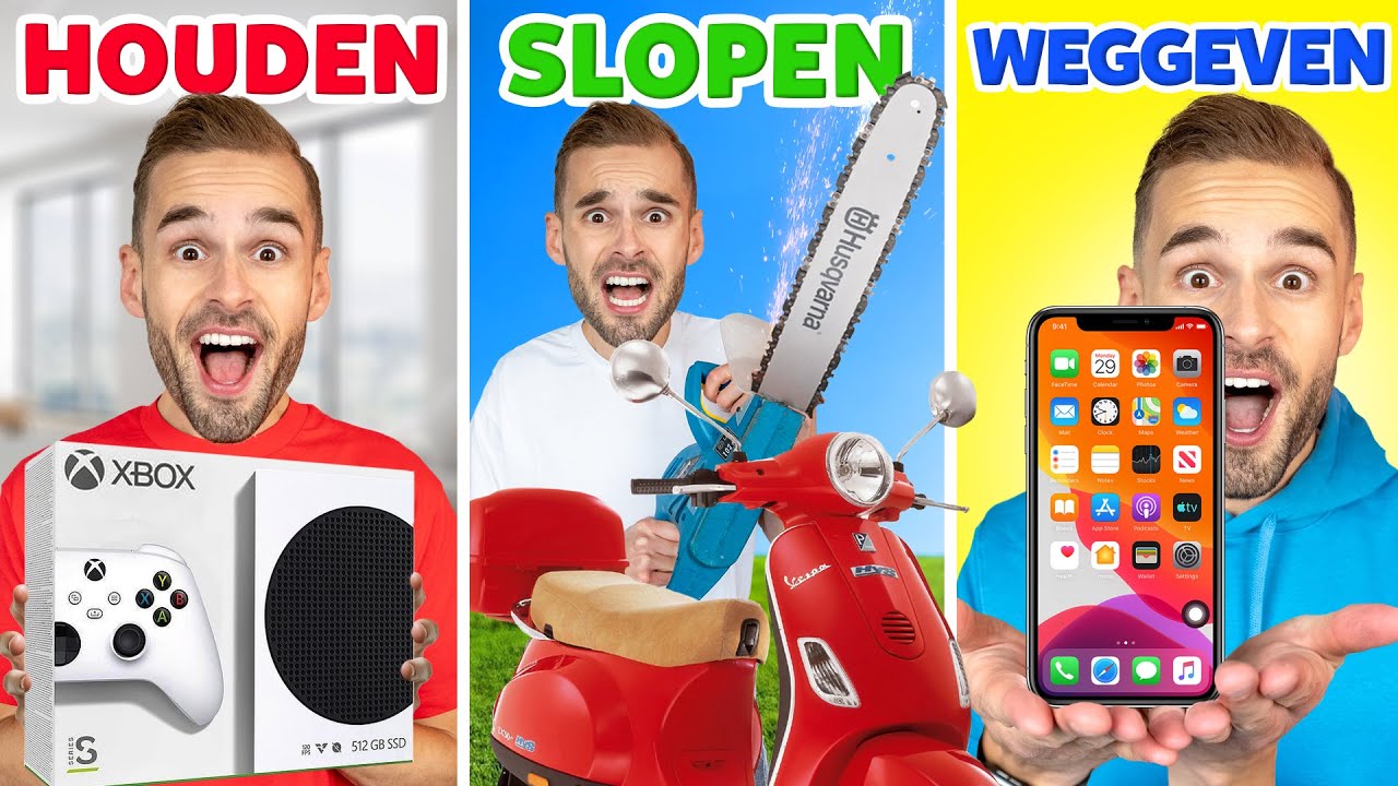 HOUDEN, SLOPEN OF WEGGEVEN! *Cadeau Challenge*