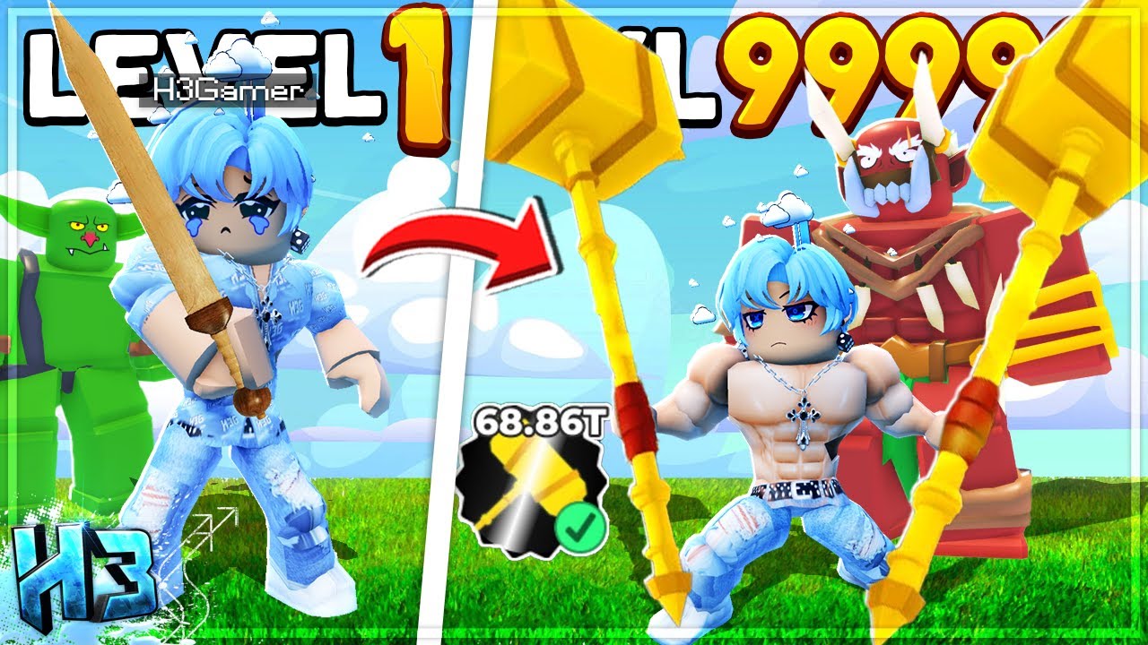 Mình Sỡ Hữu BÚA THOR THẦN THOẠI?? Trở Thành CHIẾN BINH Mạnh Nhất Trong Swordmaster Simulato | Roblox