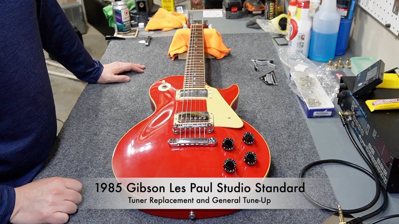 1985 Gibson Les Paul Studio Standard: Removing Sperzel Tuners, Returning to Stock, & Patching Paint