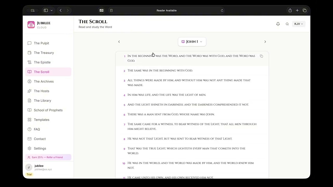Jubilee Cloud (Demo)