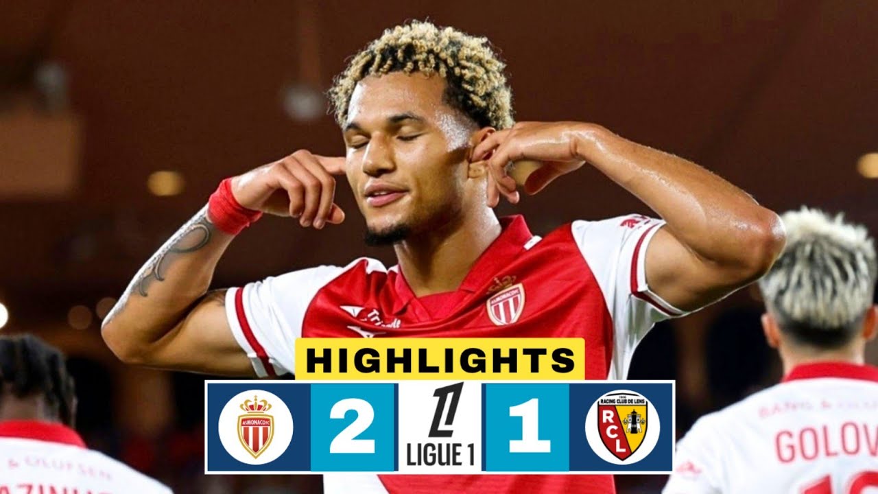 AS Monaco - RC Lens 2-1 R&eacute;sum&eacute; | But de Paris Brunner | Ligue 1 Highlight | Jonathan Gradit Own Goal