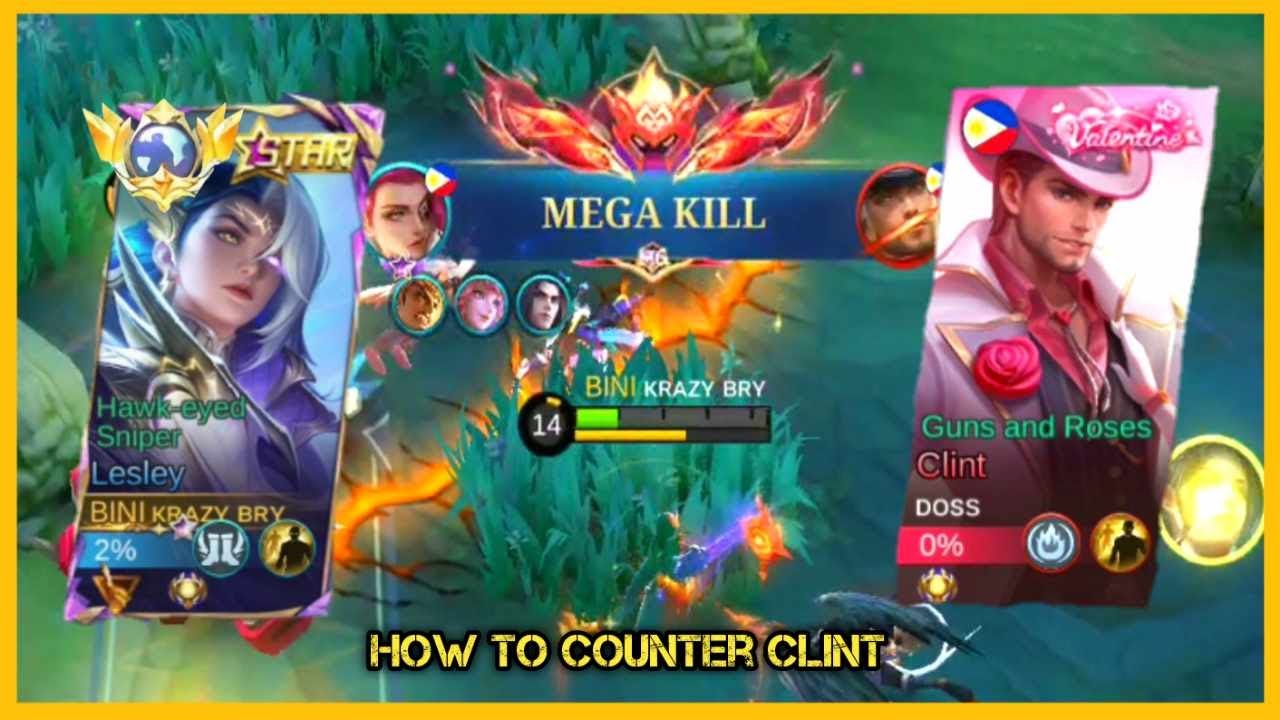 TOP GLOBAL LESLEY VS CLINT!  HOW TO COUNTER CLINT
