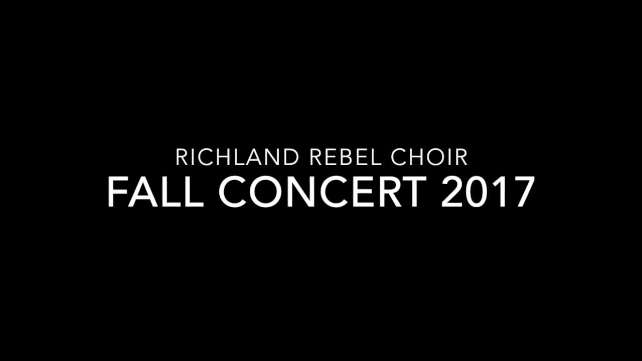 Richland HS Choir Fall Concert 2017