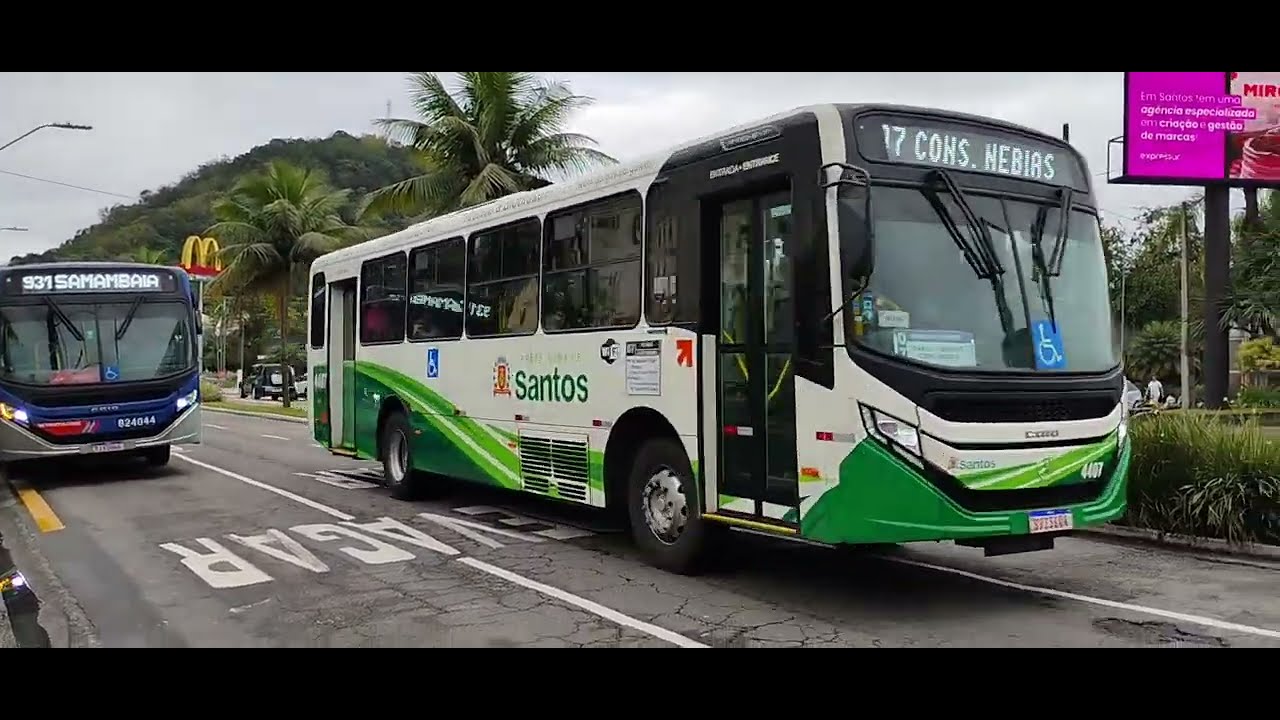 Movimentação de Ônibus na Avenida Dr Cláudio Luis da Costa - Santos/SP #15