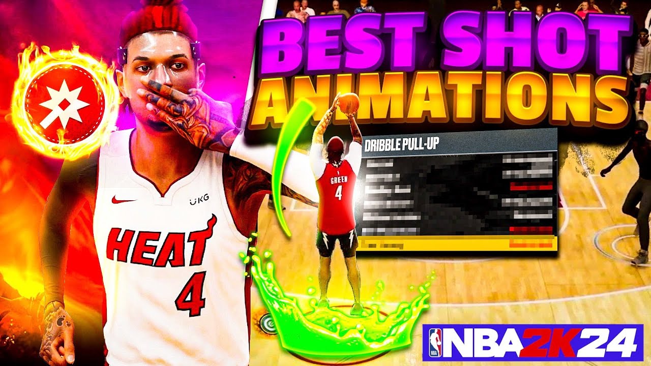 the Best Shot Creator Animations in NBA 2K24 (Best Fade, Dribble Pull Up, Hop Jumper & Spin Jumper)