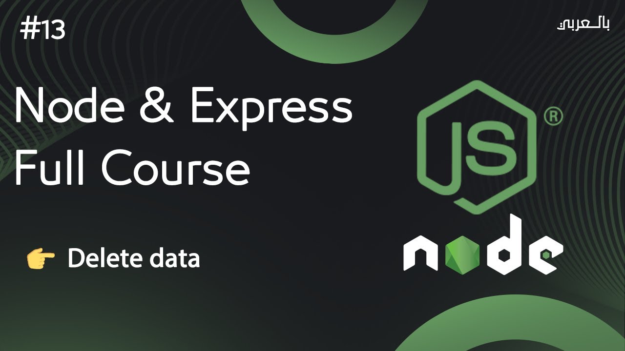 node js express full course #13 delete data from mongodb using mongoose