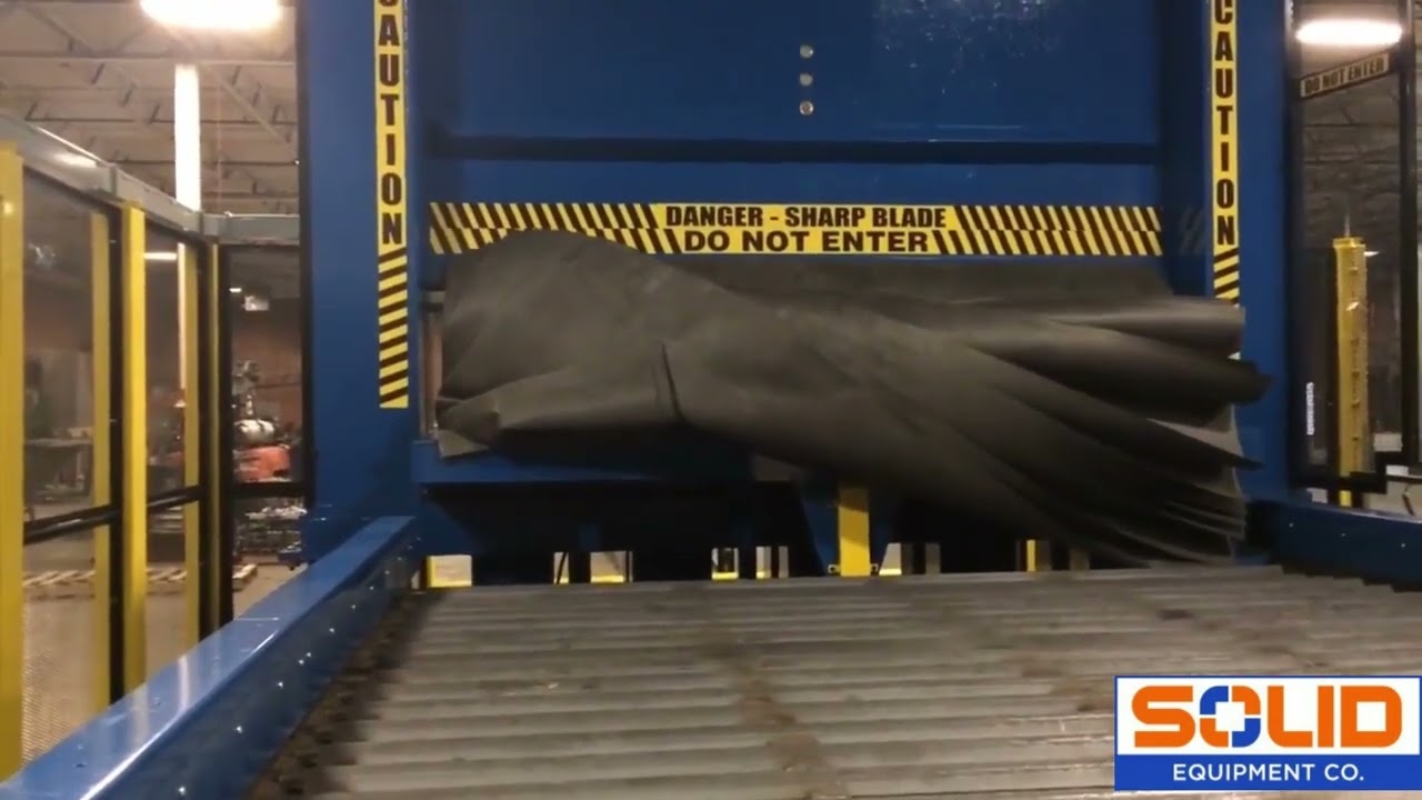 ST Model Roll Shear with Load Table and Discharge System