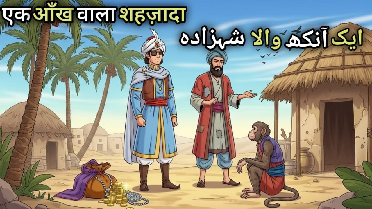 Ek Aankh Wala Shehzada Aur Bandar Ki Taqdeer एक आँख वाला||Moral Hindi Urdu Story||Storytelling||