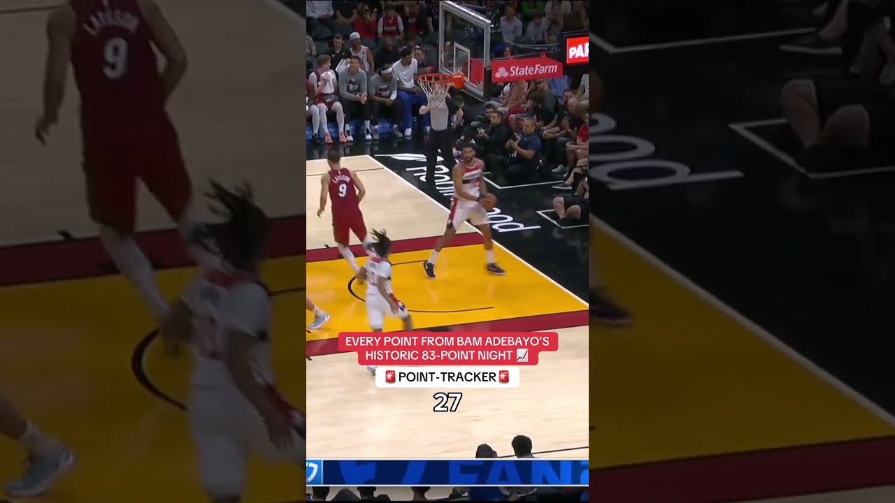 Bam Adebayo records the 2nd-highest scoring game in NBA history 🤯🙌