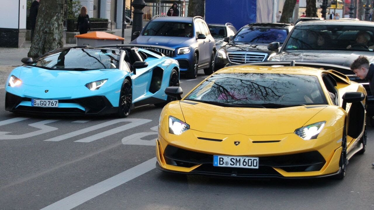Carspotting in Berlin #17 | Aventador SVJ,SV,Huracan Tecnica,AMG GT BS,