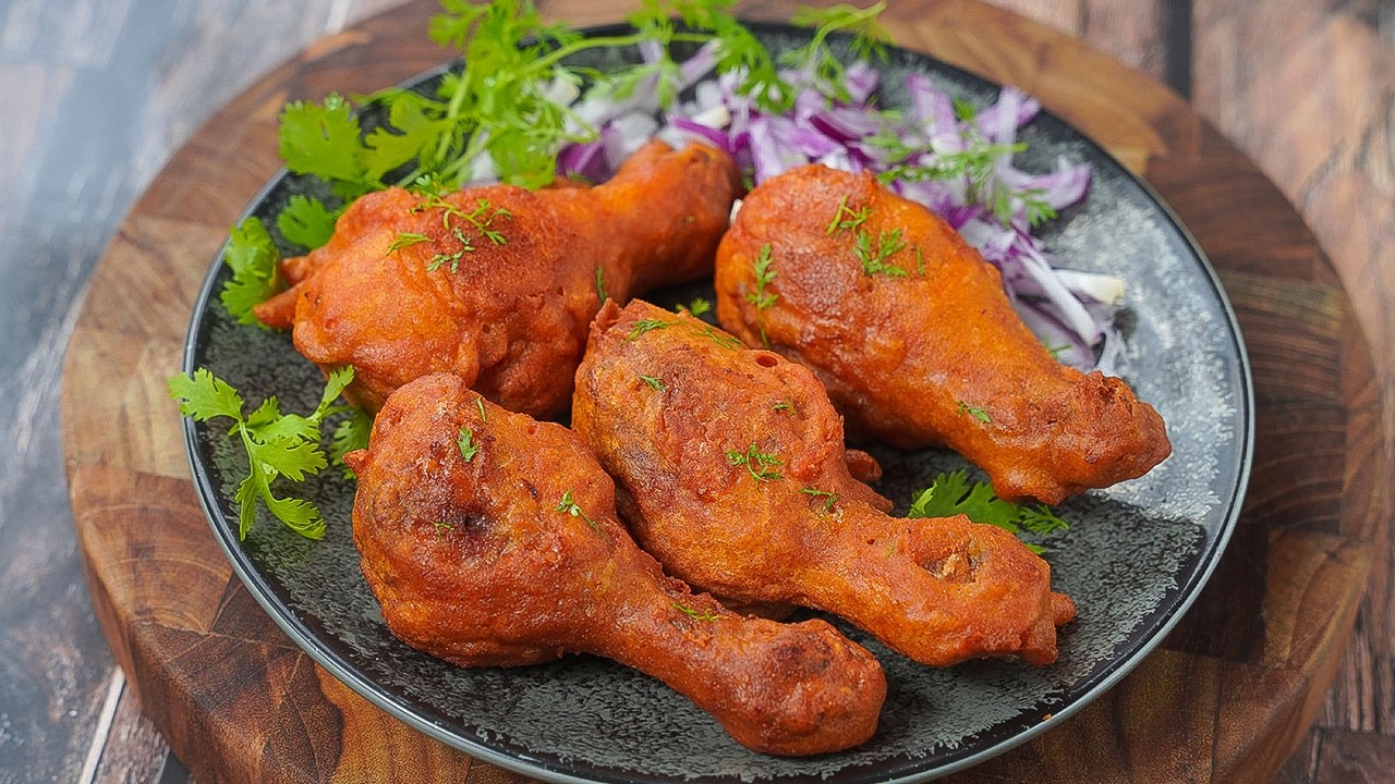 Рецепт жареной курицы в индийском стиле | Рецепт пакоры из куриных голеней | Вкусно!