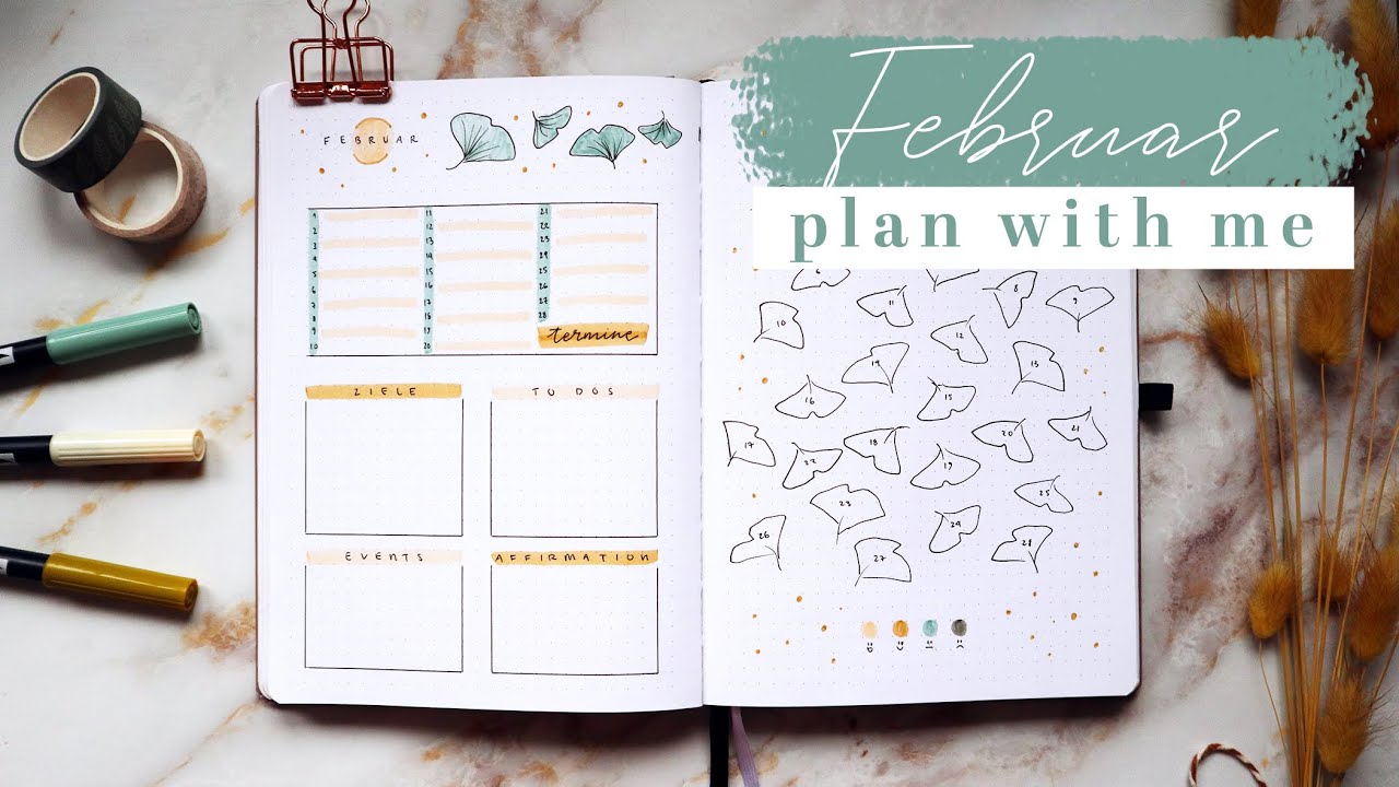 Bullet Journal Setup (Deutsch) ✨ Monats&uuml;bersicht | PLAN WITH ME