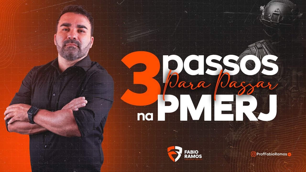 3 PASSOS PARA PASSAR NO CONCURSO DA PMERJ