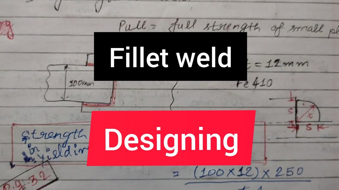 Fillet Weld Designing | Welded Connections | Design Of Steel Structures