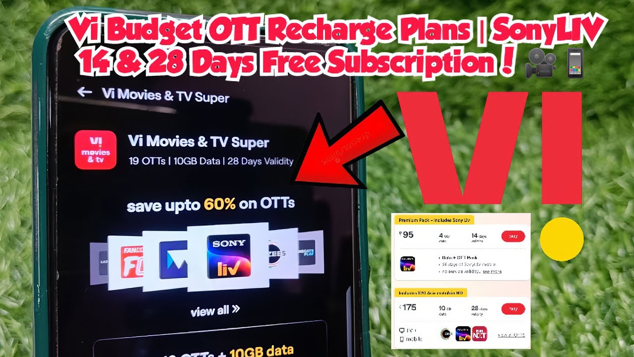 𝗩𝗶 𝗕𝘂𝗱𝗴𝗲𝘁 𝗢𝗧𝗧 𝗥𝗲𝗰𝗵𝗮𝗿𝗴𝗲 𝗣𝗹𝗮𝗻𝘀 | 𝗦𝗼𝗻𝘆𝗟𝗜𝗩 𝟭𝟰 & 𝟮𝟴 𝗗𝗮𝘆𝘀 𝗙𝗿𝗲𝗲 𝗦𝘂𝗯𝘀𝗰𝗿𝗶𝗽𝘁𝗶𝗼𝗻! 🎥📱