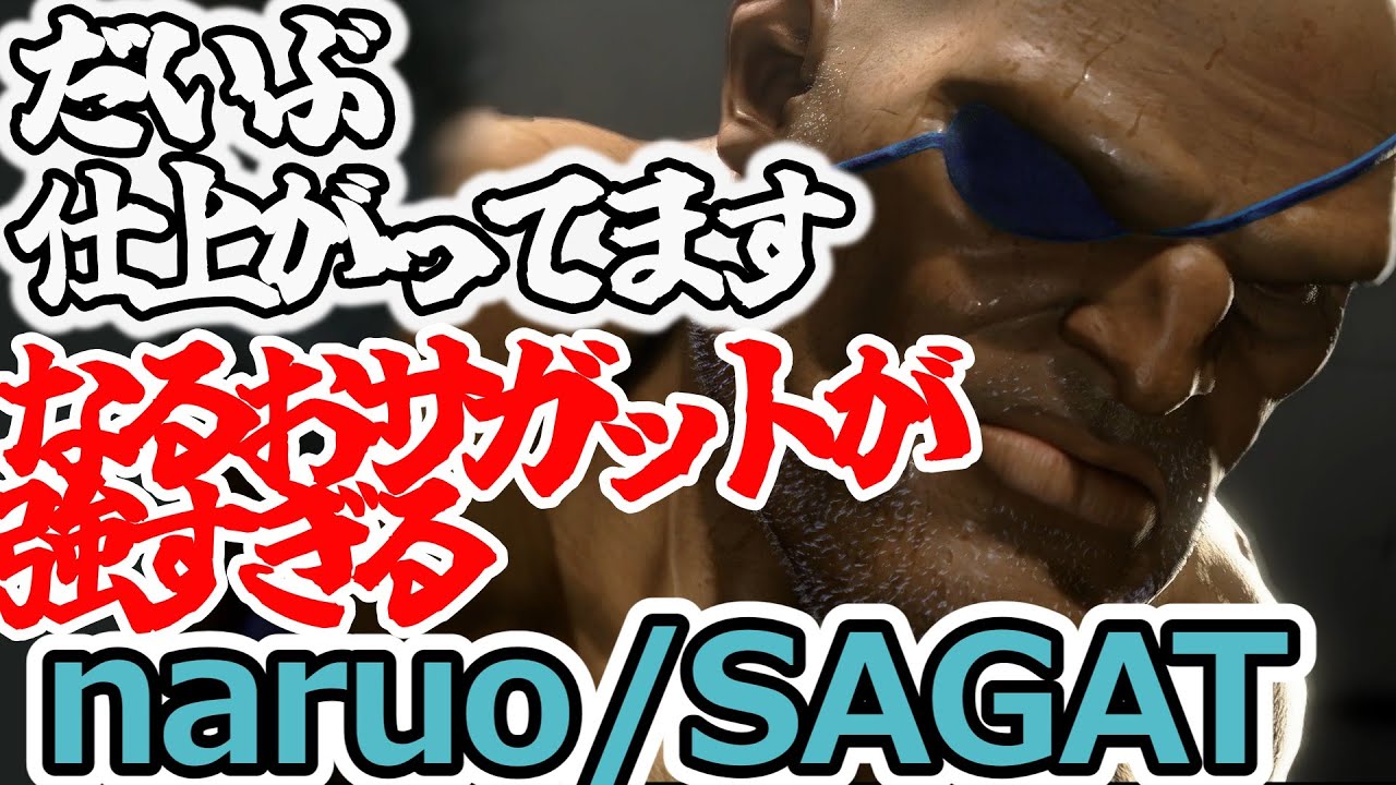 【スト6】仕上がってきたなるおサガットが強すぎる【naruo:sagat】